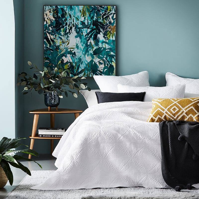 Ava Snow Quilted Coverlet Separates
