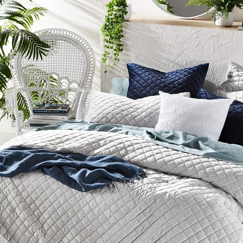 Aria Velvet Quilted Quilt Cover Separates
