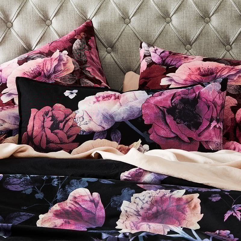 Dark Rose Night Quilt Cover Set + Separates