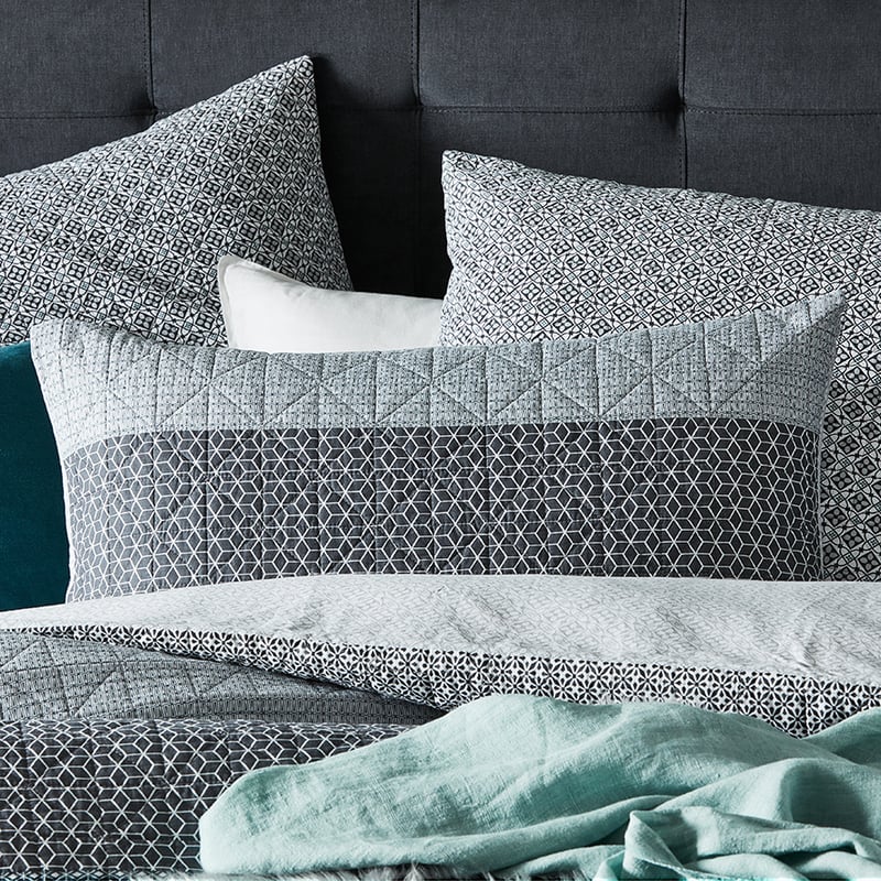 Riku Slate Quilted Quilt Cover Separates