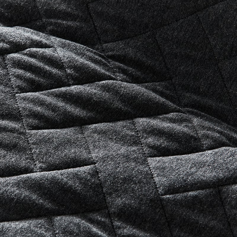Logan Jersey Black Marle Quilted Quilt Cover Separates