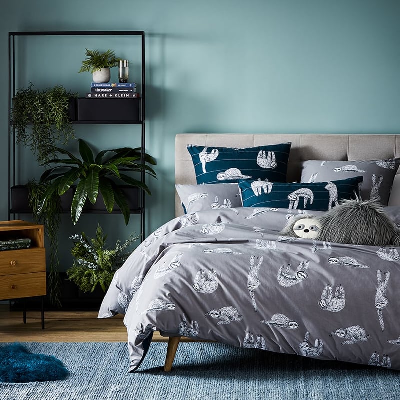 Sidney Sloth Navy Quilt Cover Set + Separates