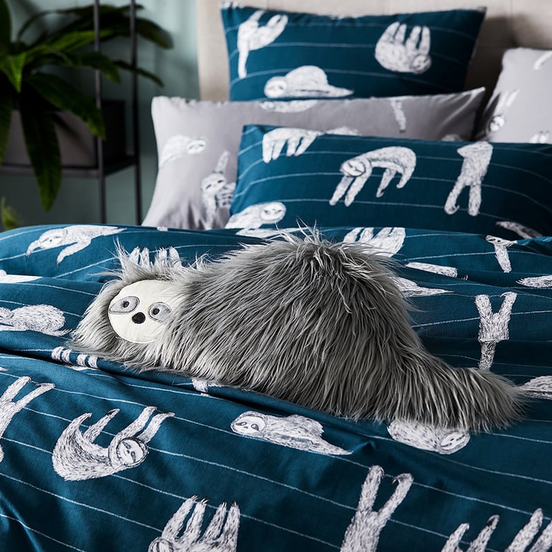 Sidney Sloth Navy Quilt Cover Set + Separates