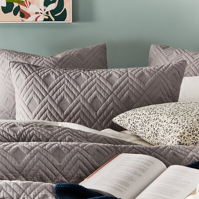 Soho Ash Quilted Quilt Cover Separates
