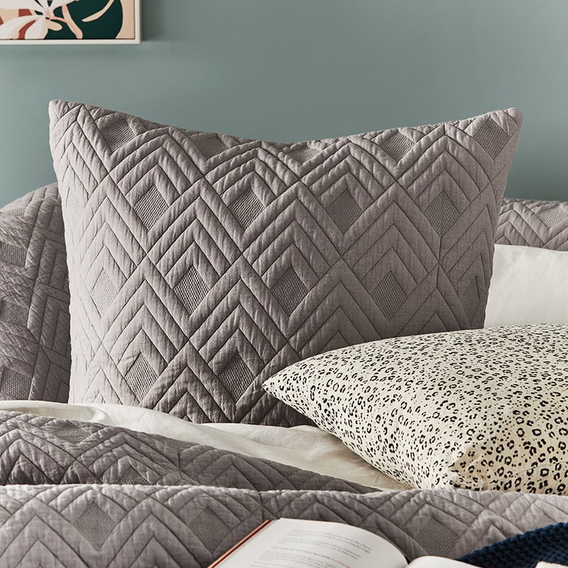 Soho Ash Quilted Quilt Cover Separates
