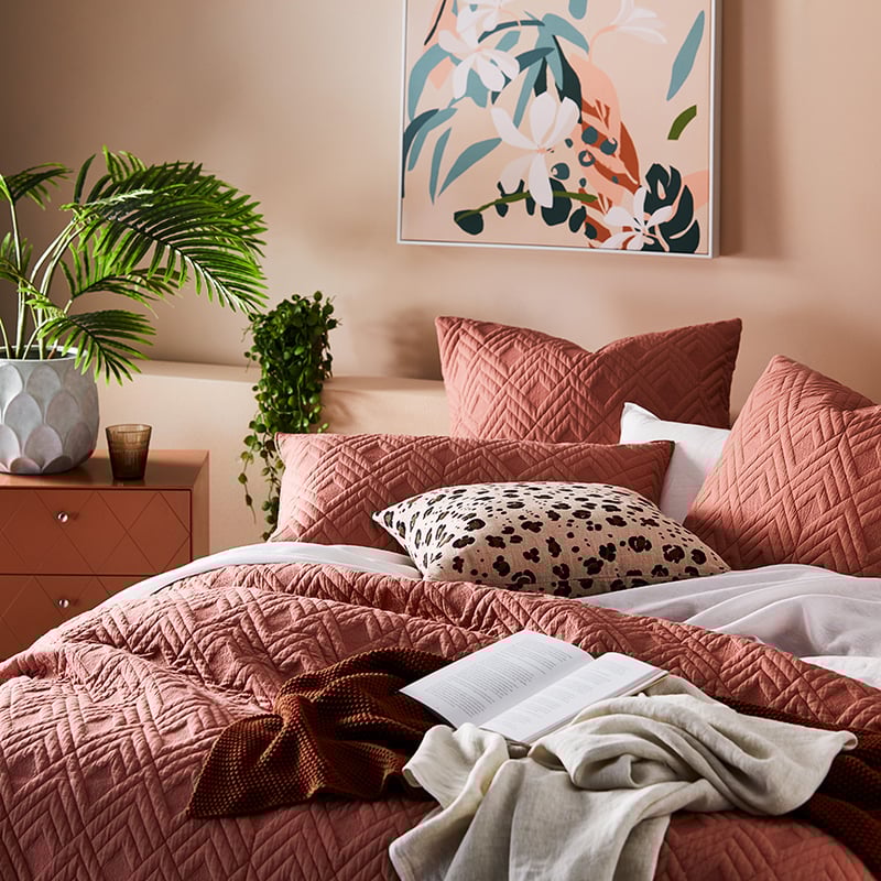 Soho Brick Quilted Quilt Cover Separates