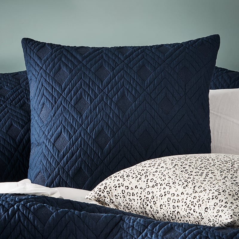 Soho Navy Quilted Quilt Cover Separates
