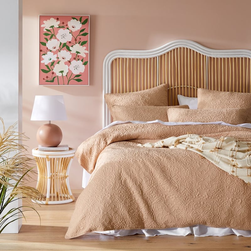 Chloe Soft Clay Quilted Quilt Cover Separates