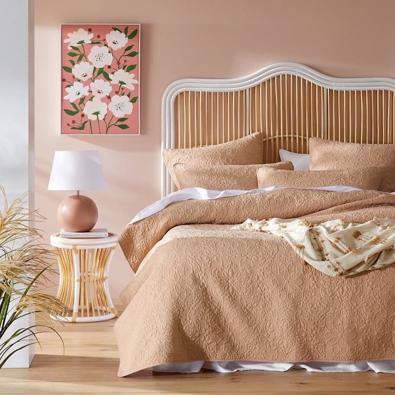 Chloe Soft Clay Quilted Coverlet Separates