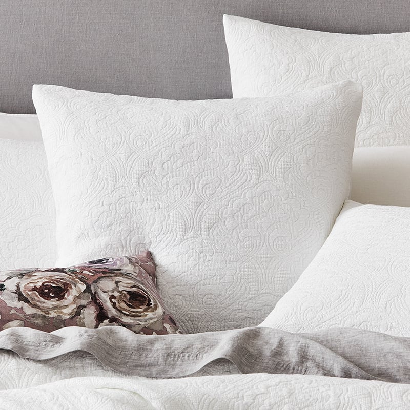 European Collection Sintra Snow Quilt Cover Separates