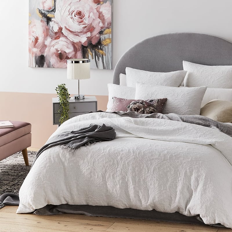 European Collection Sintra Snow Quilt Cover Separates