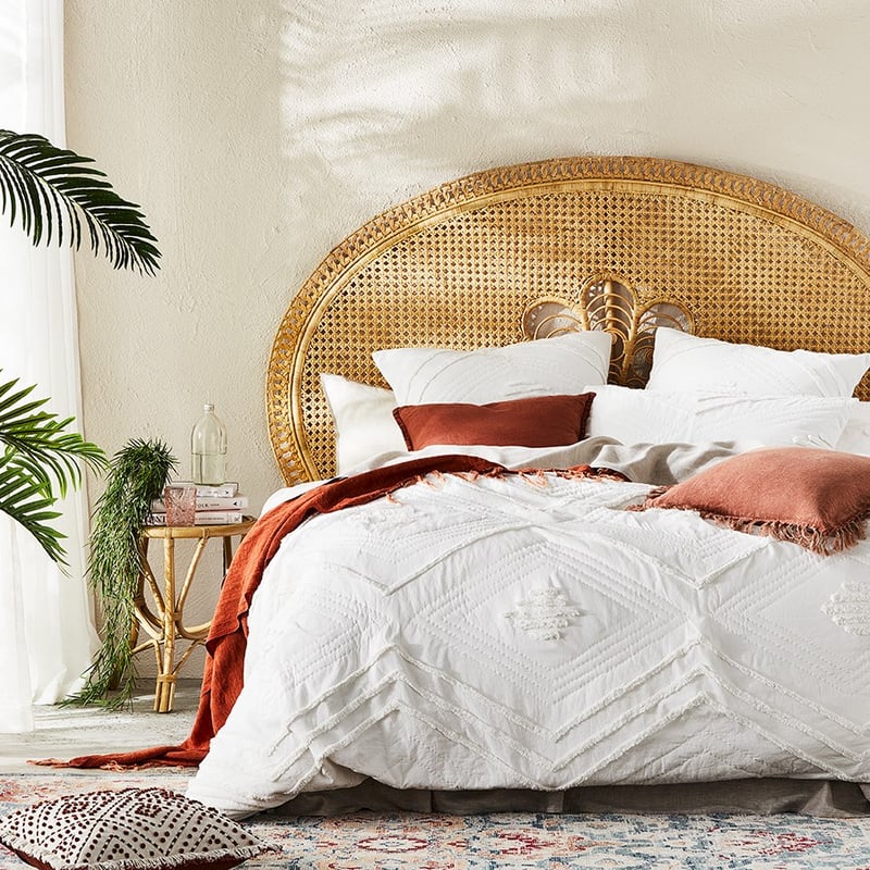 Chakra Chenille Natural Quilt Cover Separates