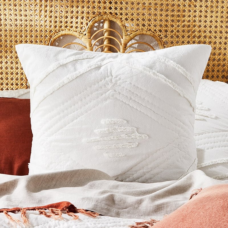 Chakra Chenille Natural Quilt Cover Separates