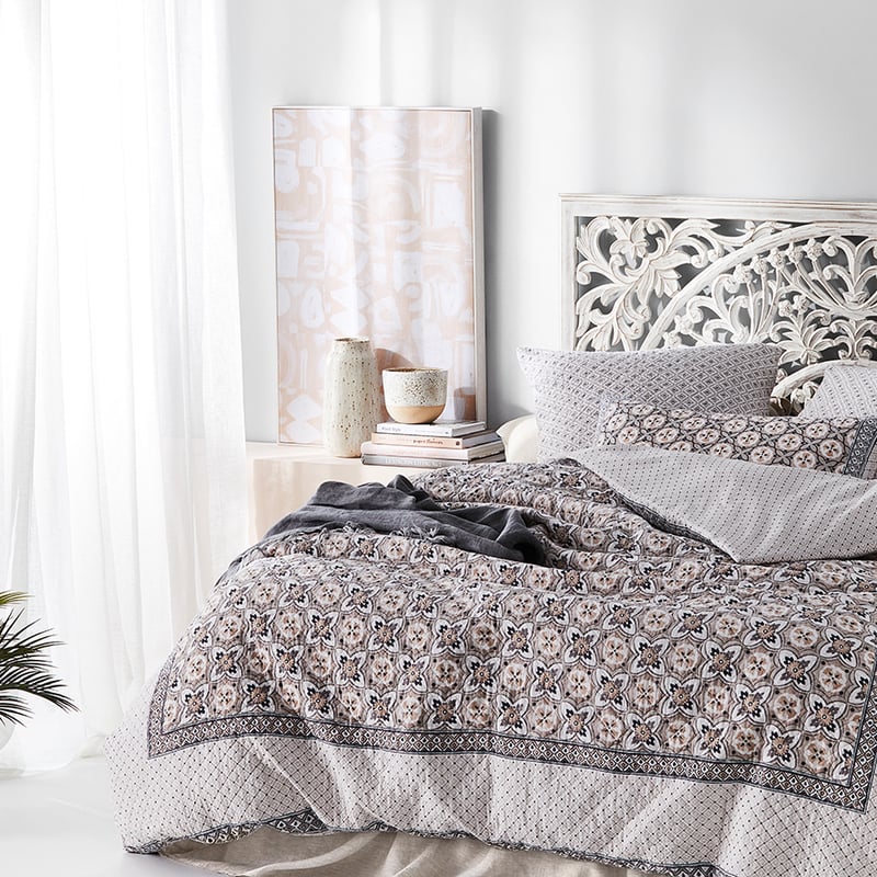 Kashmir Natural Quilted Quilt Cover Separates
