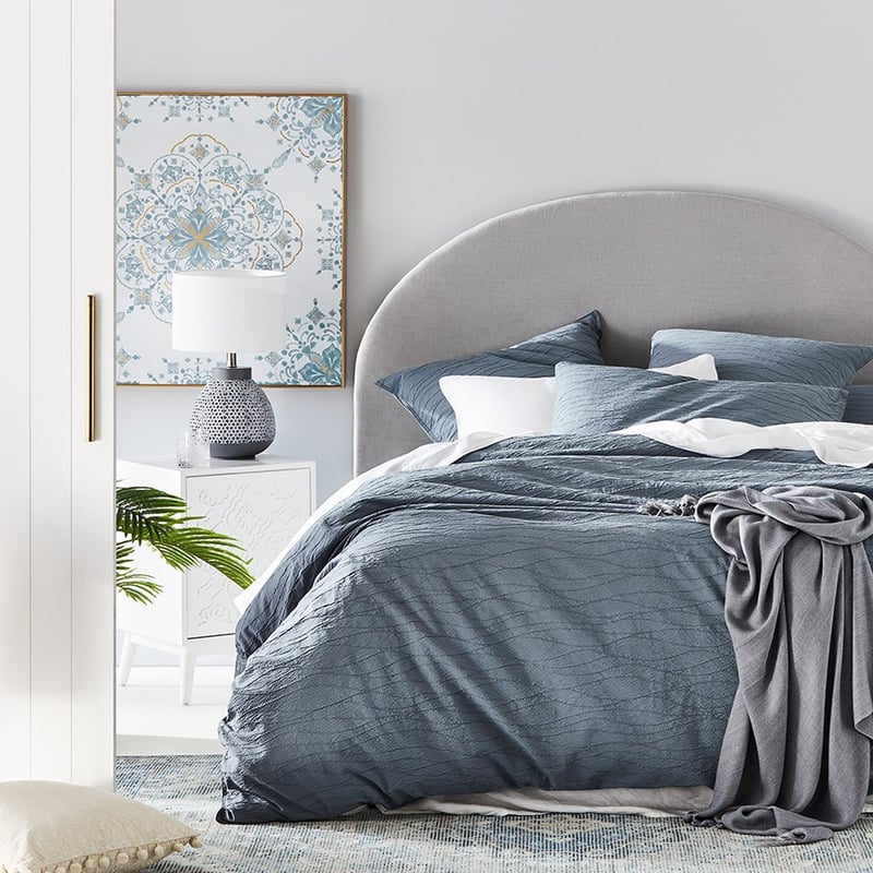 Sinclair Steel Quilt Cover Set + Separates