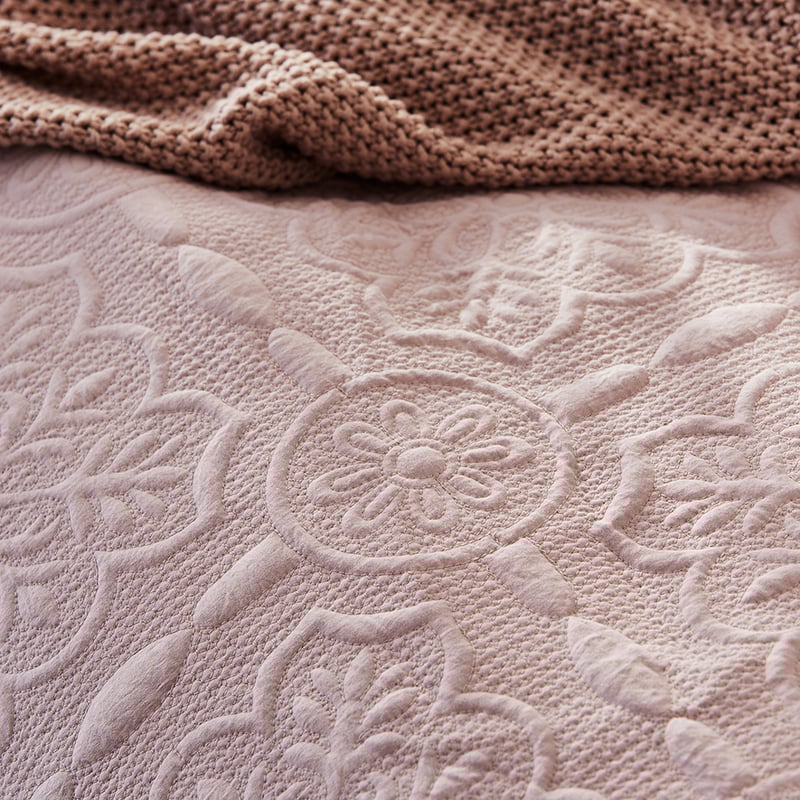 Willa Misty Rose Quilted Quilt Cover Separates