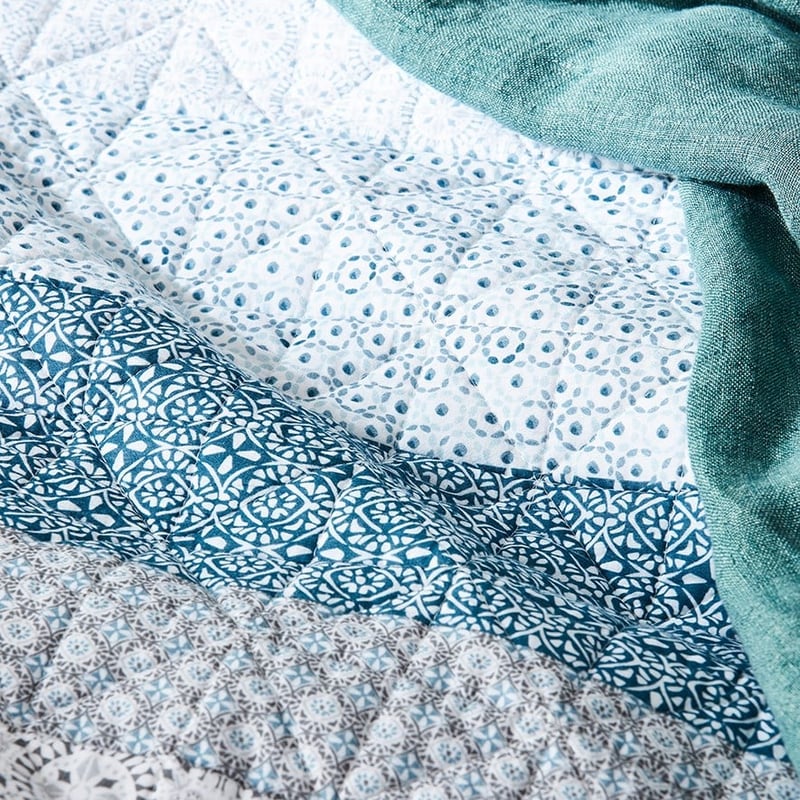 Cole Slate Quilted Quilt Cover Separates