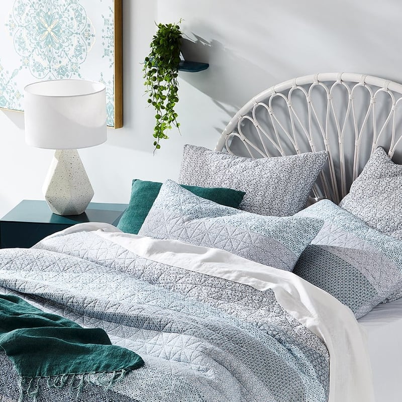 Cole Slate Quilted Quilt Cover Separates