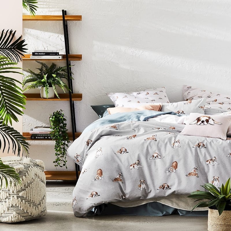 Benny Grey Quilt Cover Set + Separates