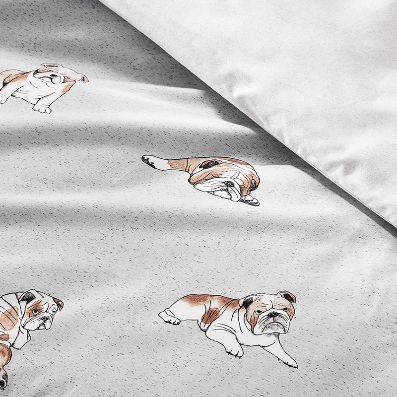 Benny Grey Quilt Cover Set + Separates
