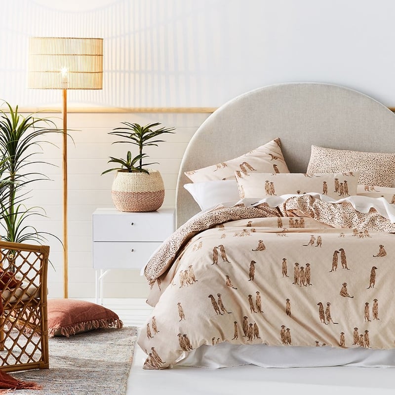 Meerkat Neutral Quilt Cover Set + Separates