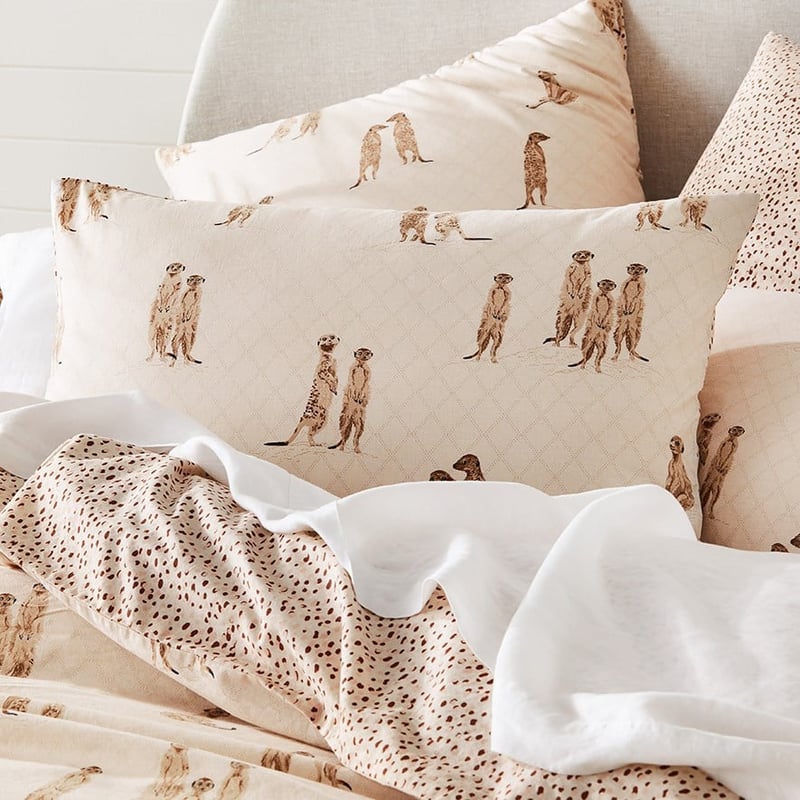 Meerkat Neutral Quilt Cover Set + Separates