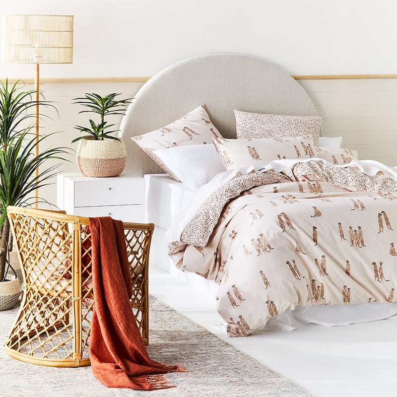 Meerkat Neutral Quilt Cover Set + Separates