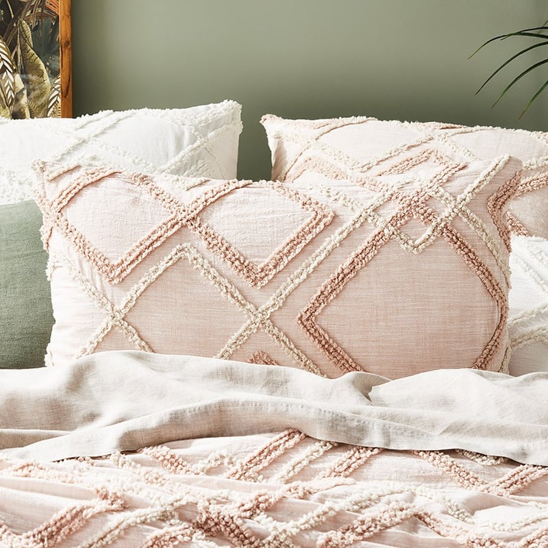 Bonnie Chenille Blush Quilt Cover Separates
