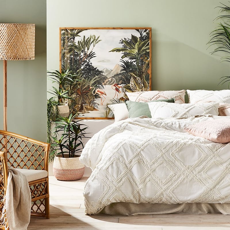 Bonnie Chenille Natural Quilt Cover Separates