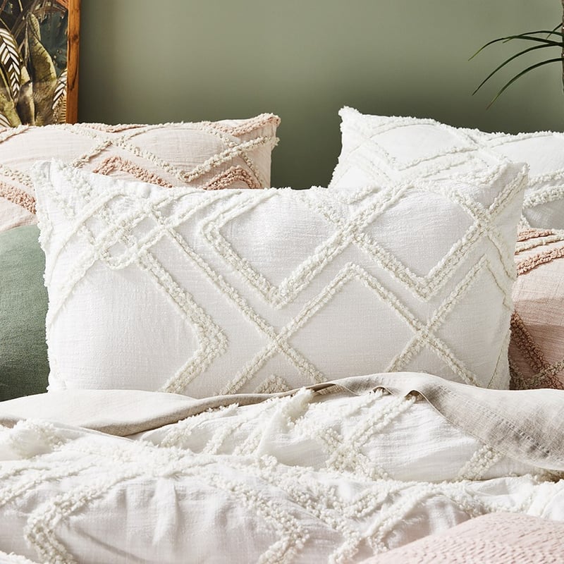 Bonnie Chenille Natural Quilt Cover Separates