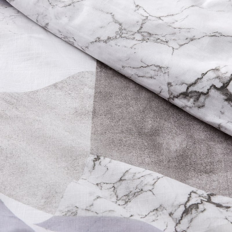 Verona Marble Pewter Quilt Cover Set + Separates