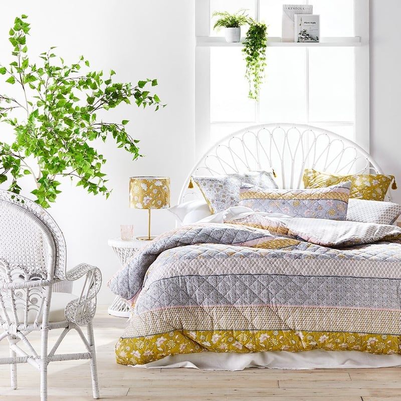 Saffron Mustard Quilted Quilt Cover Separates