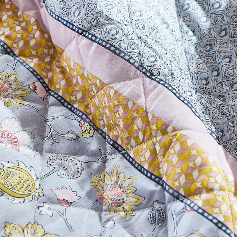 Saffron Mustard Quilted Quilt Cover Separates