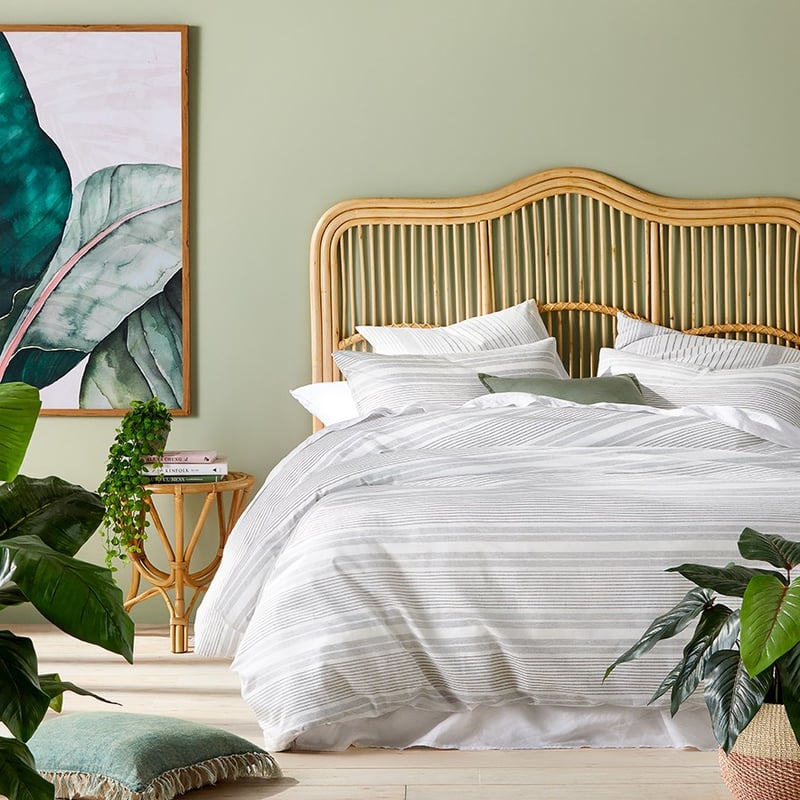 Airley Stripe Grey Quilt Cover Set + Separates