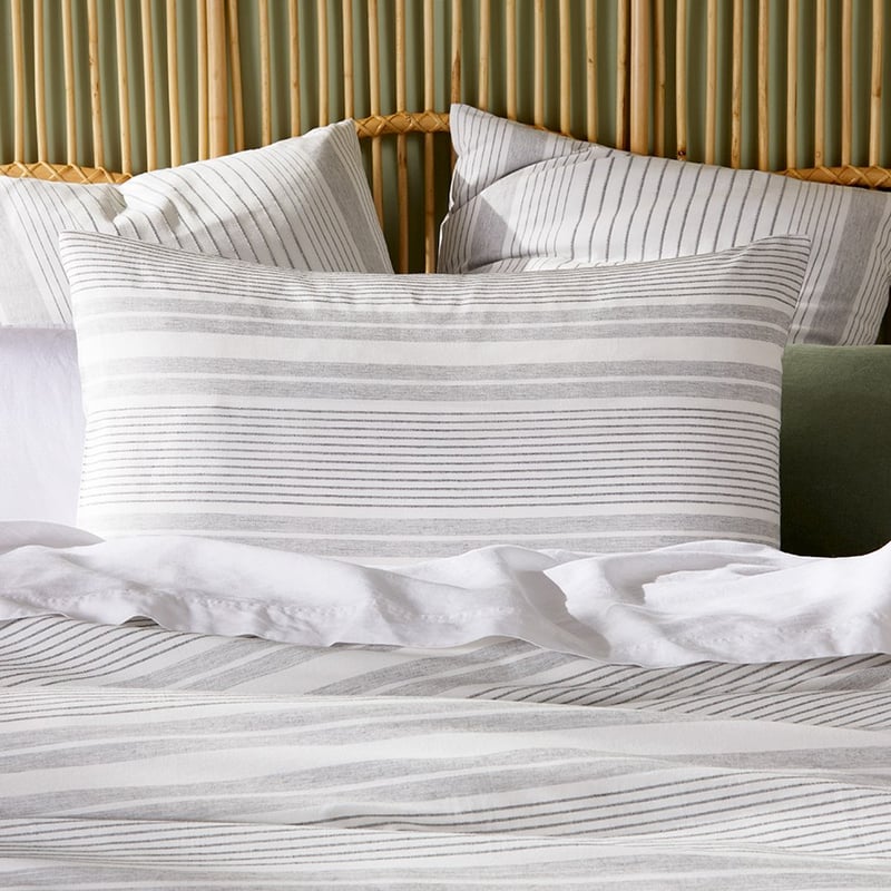 Airley Stripe Grey Quilt Cover Set + Separates