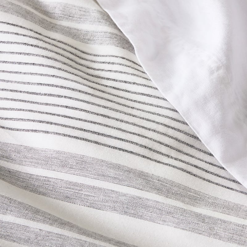 Airley Stripe Grey Quilt Cover Set + Separates