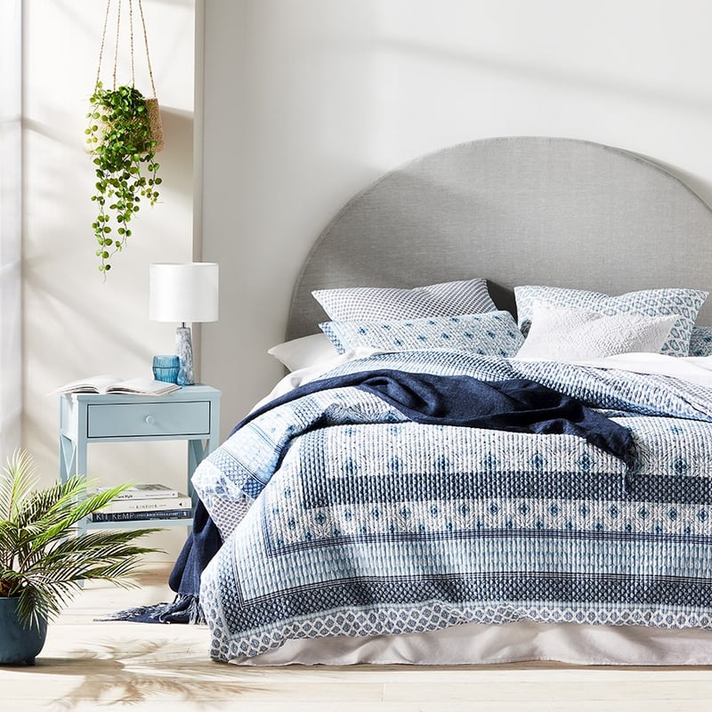 Indu Blue Quilted Quilt Cover Separates