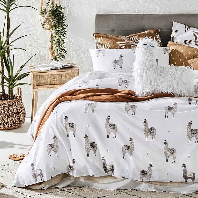Llama Natural Quilt Cover Set + Separates