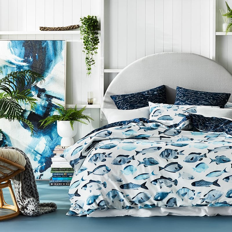 Adriatic Sea Azure Quilt Cover Set + Separates