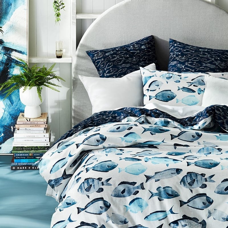 Adriatic Sea Azure Quilt Cover Set + Separates