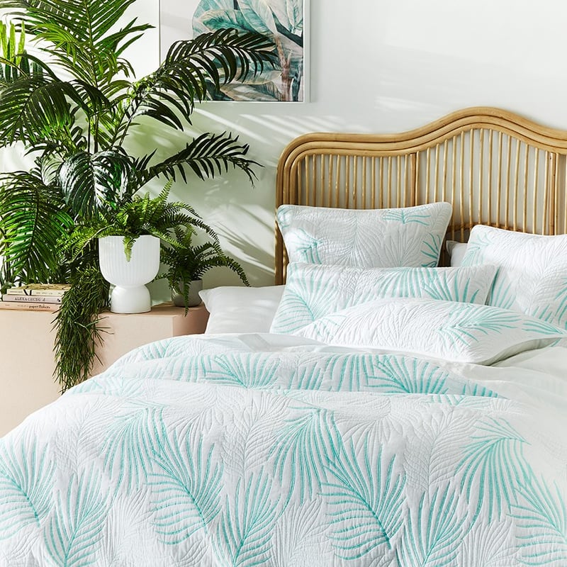 Coco Palm Leaf Quilted Quilt Cover Separates