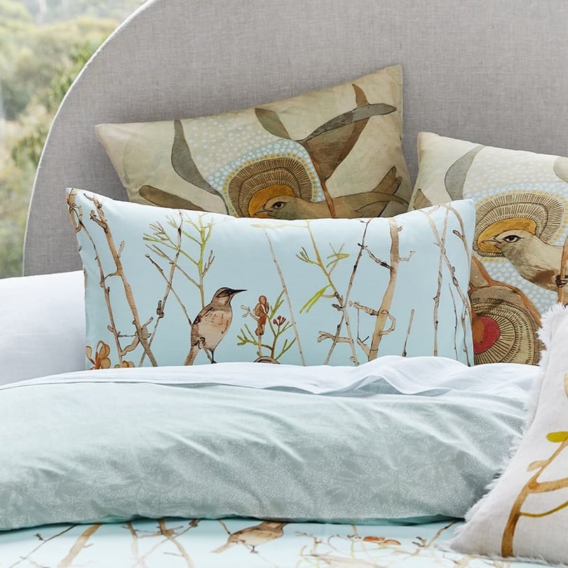 Dana Kinter Green Finch Mist Quilt Cover Set + Separates