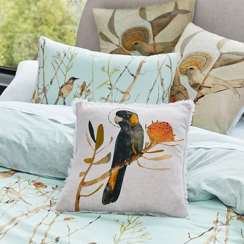 Dana Kinter Green Finch Mist Quilt Cover Set + Separates