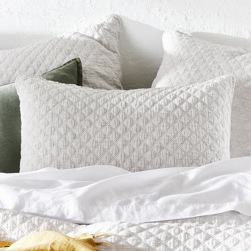 Atlas Neutral Quilted Coverlet Separates
