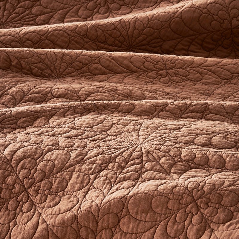 Daisy Earth Quilted Coverlet Separates