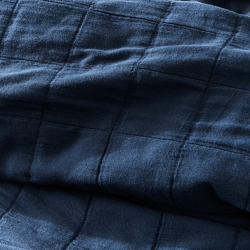 Kacher Navy Quilt Cover Set + Separates