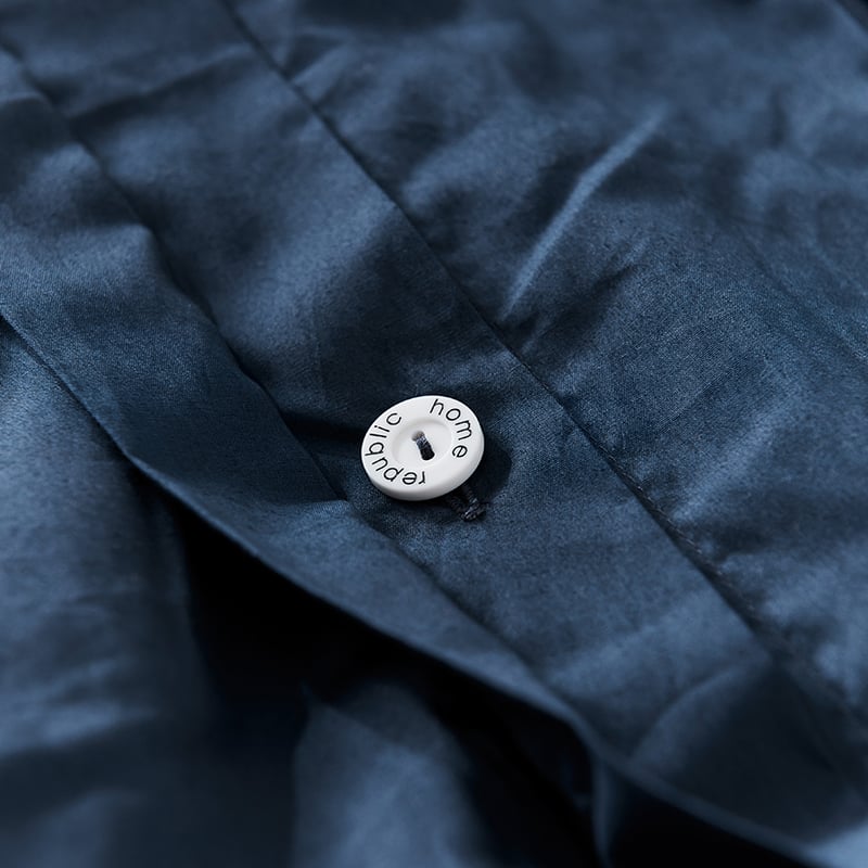 Kacher Navy Quilt Cover Set + Separates