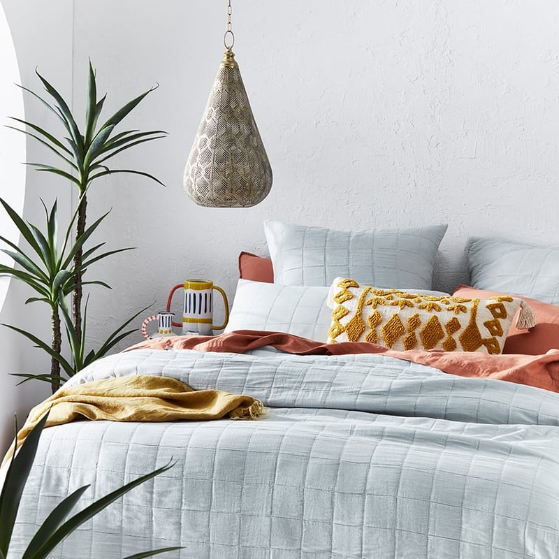 Kacher Silver Blue Quilt Cover Set + Separates