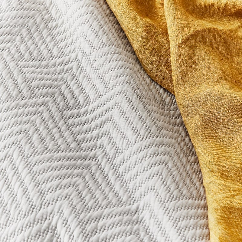 Colvin Silver Blue Quilted Quilt Cover Separates