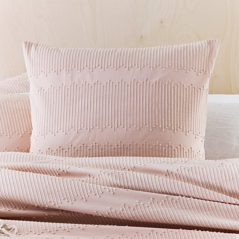 Juniper Jacquard Pink Quilt Cover Set + Separates
